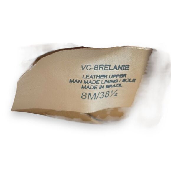 Vince Camuto Brelaine Braided Strap Sandals Heels in Beige Size 8 - Picture 9 of 9